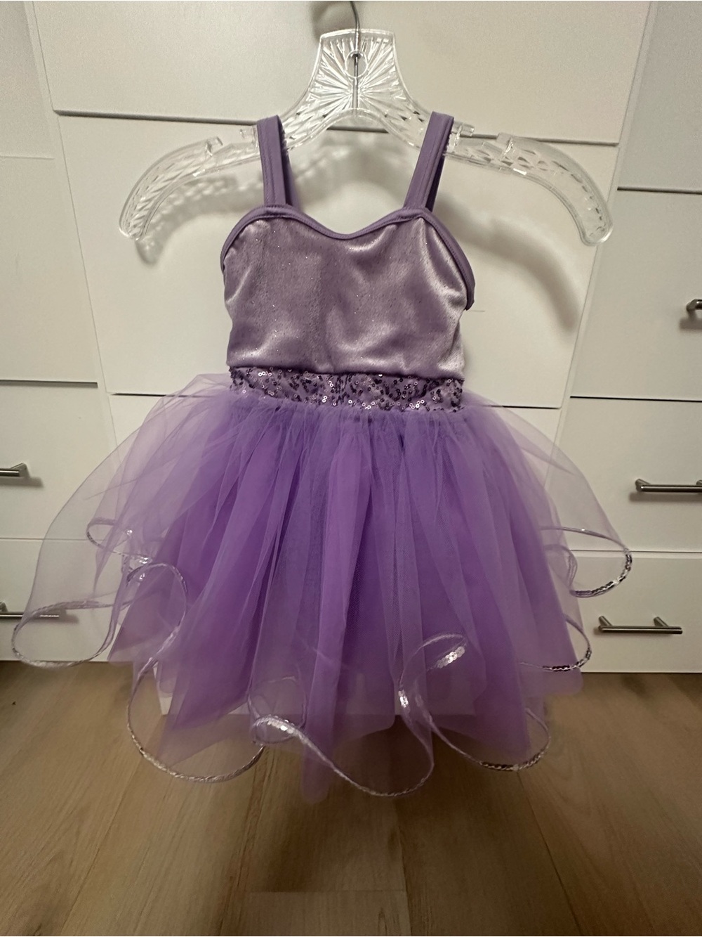 Custom Girls Purple Tulle Princess Kids Costume / Dance Dress sz 5/6
